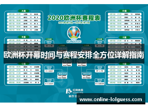 欧洲杯开幕时间与赛程安排全方位详解指南